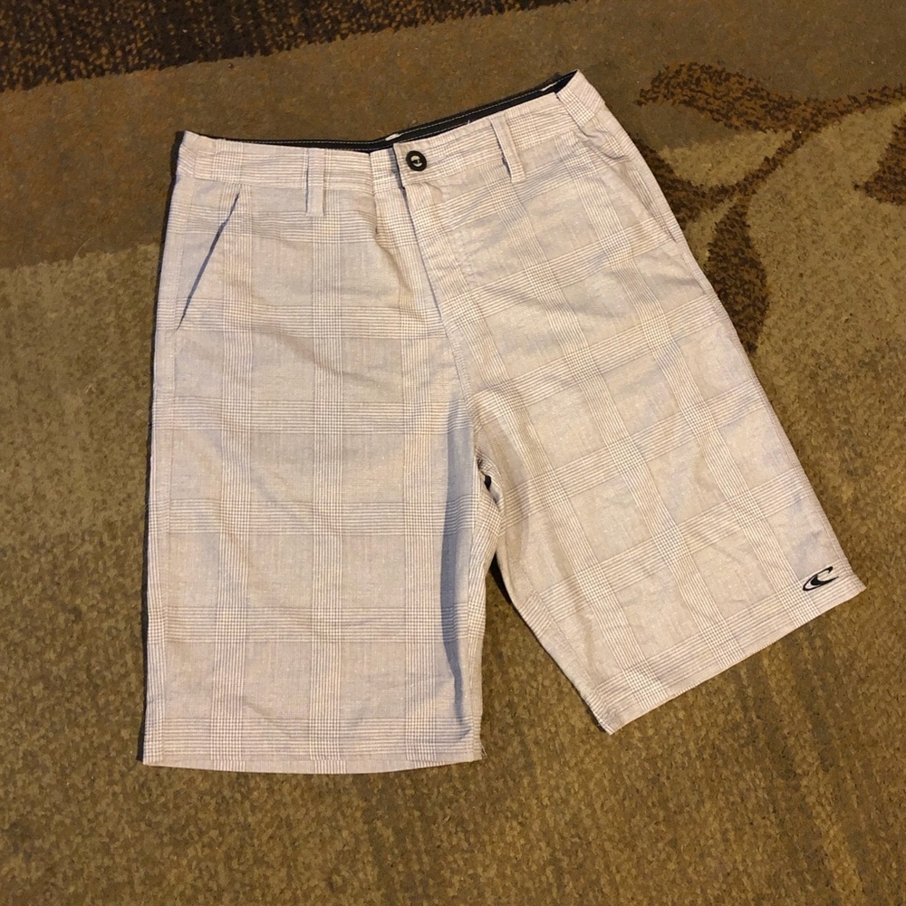 O'Neill Gray Flat Front Shorts Casual Style